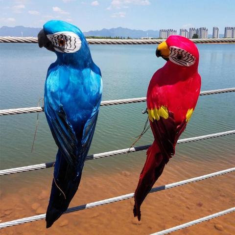 Loro realista de 25cm para niños, juguete de simulación suave y bonito, regalos salvajes, 6 animales de Color, muñeco de pájaro para cumpleaños, Z7S6 ► Foto 1/6