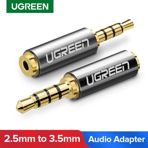 Ugreen-Adaptador de Audio para Xiaomi Mi Box, Jack de 3,5mm a 2,5mm, Conector de clavija hembra de 2,5mm para Conector de altavoz auxiliar Jack 3,5 ► Foto 1/6