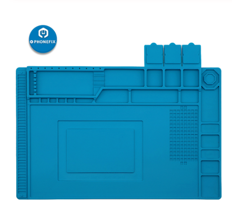Estera de soldadura almohadilla de silicona de aislamiento térmico escritorio protección térmica estera de trabajo para Estación de soldadura BGA almohadilla de aislamiento térmico ► Foto 1/6