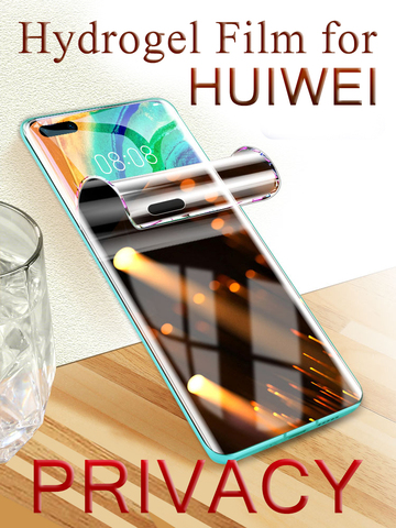 Protector de pantalla de privacidad para Huawei P40, P30, P20 Pro, película de hidrogel Mate 40 RS 30, 20, 20X, suave, antifisgones, Nova 5, 6se, 7 ► Foto 1/6