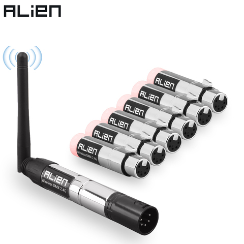 ALIEN-controlador DMX 512 DE 5 pines Dfi receptor transmisor inalámbrico, 2,4G, para Disco Fiesta de DJ, Par, haz de foco móvil, luces láser ► Foto 1/6