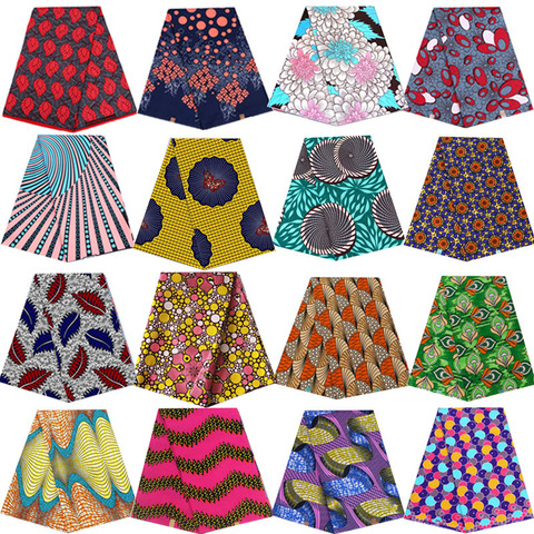 Ankara África Batik estampado de tela de cera Real Patchwork vestido, costura Material de arte de 1 yarda de alta calidad 100% poliéster ► Foto 1/6