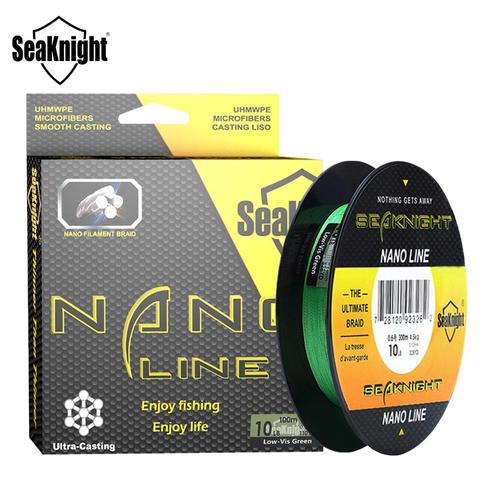 SeaKnight-línea de pesca NANO de 4 hebras trenzada, multifilamento de agua salada, aparejos de pesca súper fino, 100M, 300M, 4, 6, 8, 10lb ► Foto 1/6