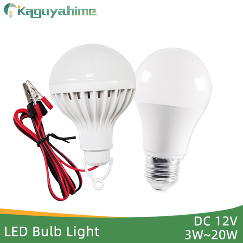 Kaguyhime-bombilla LED de emergencia para acampar, lámpara de luz colgante de anillo de CC/CA, 3W, 7W, 9W, 12W y 15W, 12V, Clip portátil/220V, E27 ► Foto 1/6