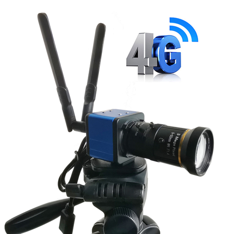 HQCAM-cámara IP 3G 4G para transmisión en vivo, tarjeta SD, 4G, SIM, CCTV de audio, trípode de seguridad para mover con lente de C-CS ► Foto 1/6