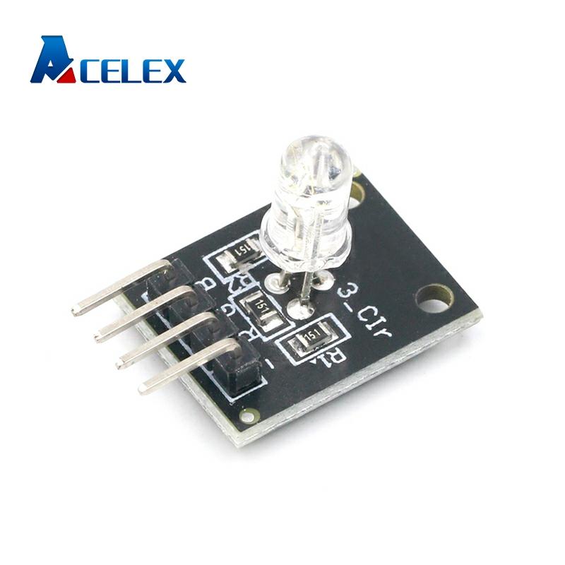 Electrónica Inteligente-Módulo de Sensor LED para Arduino, Kit de iniciación, 3 colores, RGB, 4 pines, KEYES, KY-016, FZ0455, KY016 ► Foto 1/5