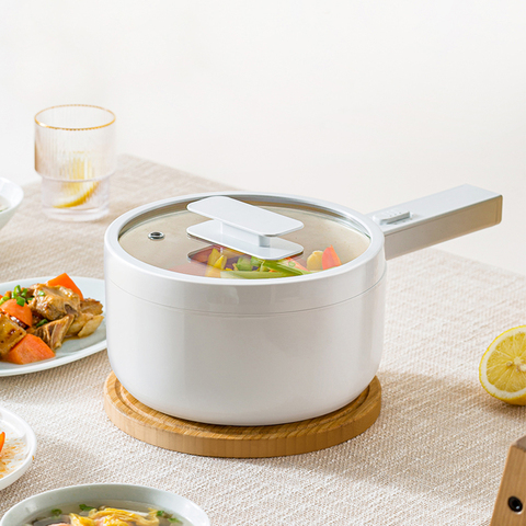 1.5L Cocina eléctrica múltiple 700w dos engranajes de Cocina eléctrica olla casa dormitorio mini sartén eléctrica cocinero de vapor ► Foto 1/6