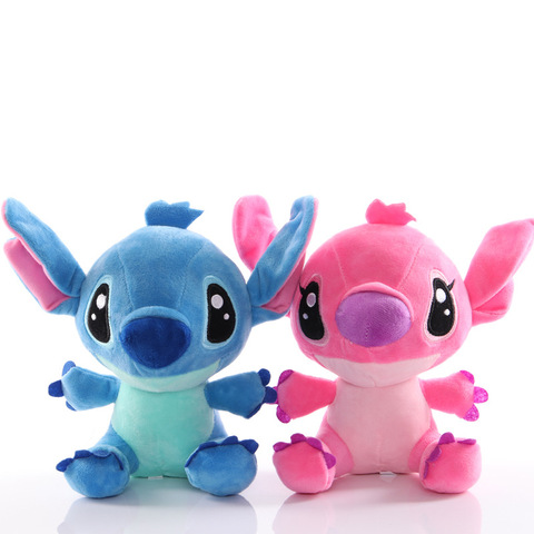 Venta al por mayor 10 unids/lote 20cm lindo suave de la felpa de peluche de juguete de dibujos animados anime Lilo juguetes de felpa Stitch regalos ► Foto 1/6