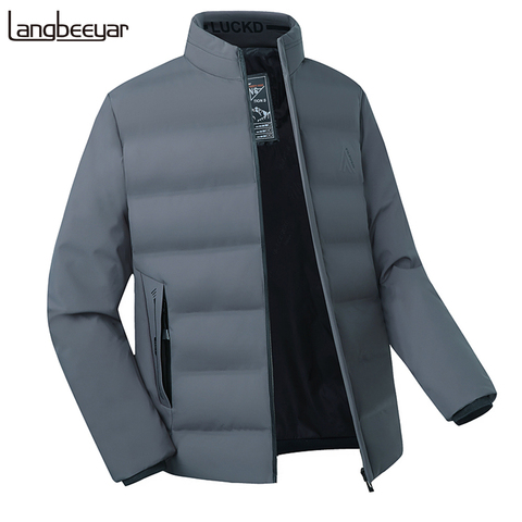 Chaqueta acolchada informal para hombre, Parkas cálidas y gruesas, abrigo cortavientos, abrigos recortados, invierno, alta calidad, nueva marca, 2022 ► Foto 1/6