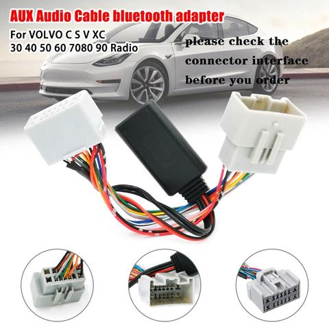 Coche receptor de Audio AUX en el adaptador Bluetooth para Volvo C30 C70 S40 S60 S70 S80 V40 V50 V70 XC70 XC90 adaptador receptor ► Foto 1/6