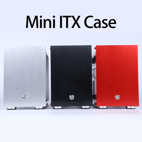 MUCAI X1 ITX MINI funda cajita aluminio HTPC Gaming PC ordenador de escritorio chasis vacío soporte Instalación de i7 8700 rtx2070 ► Foto 1/6