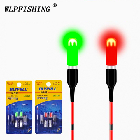 WLPFISHING alta luminosidad pesca flotador LED luz brillante impermeable luz eléctrica palo 311 batería luz dos colores regalos ► Foto 1/6