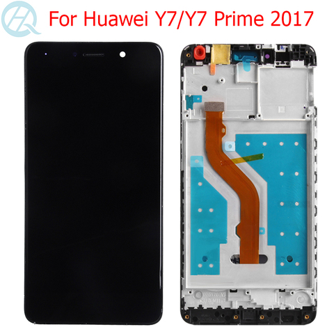 Original Y7 2017 pantalla para Huawei Y7 primer 2017 LCD con marco 5,5 