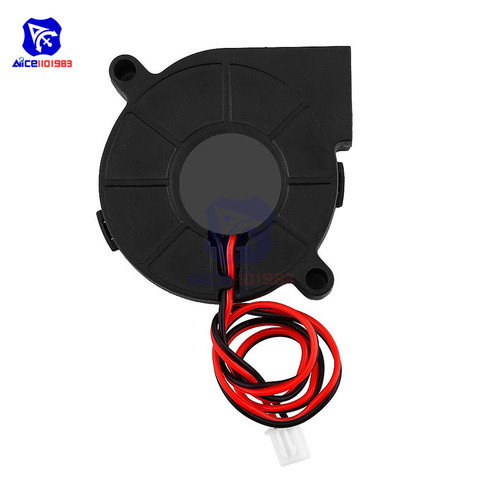 Ventilador de refrigeración de radiador PBT para impresora 3D, accesorios de impresora 3D, 5015, 12V, 0.18A, Material antiplástico ► Foto 1/6