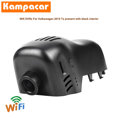 Kampacar-Cámara de salpicadero Dvr para coche, grabadora de vídeo, HD, VW02-C, Wifi, para Volkswagen Touareg fl Tuareg NF R Edition X V6 V8 R50 ► Foto 1/1