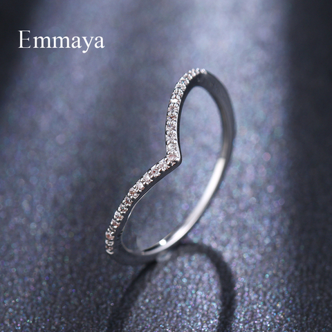 Emmaya-Anillo de tres colores geométricos de circonia cúbica, moda para chicas, elegante, sencilla, PARA CENA ► Foto 1/6