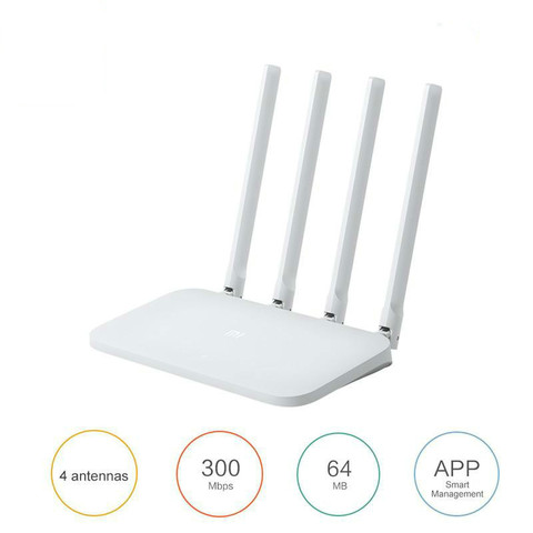 Xiaomi inteligente WIFI Router 4C Router APP Control 64 RAM 802,11 b/g/n 2,4G 300Mbps 4 antenas Routers inalámbricos repetidor ► Foto 1/6