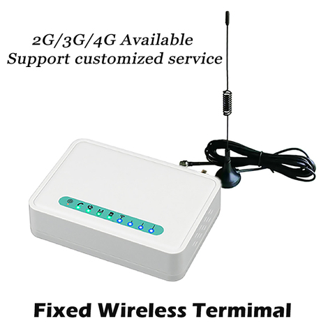 Terminal fijo inalámbrico 3G 4G sistema de alarma PABX VOIP DTMF Teléfono de Escritorio cassette de Audio Lansline teléfono tarjeta SIM teléfono fijo ► Foto 1/4