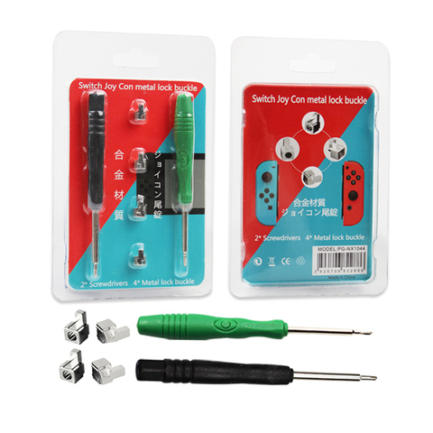 Reemplazo de bloqueo de hebilla de Metal para Nintendo Switch, para Joy Con, Kit de reparación de piezas de repuesto Con herramienta destornilladores ► Foto 1/6