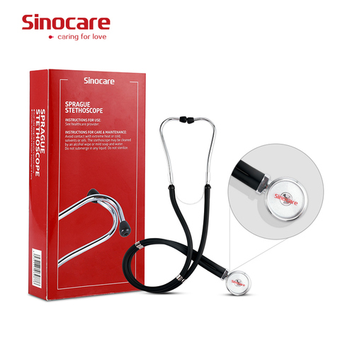 Sinocare portátil de doble cabeza estetoscopio médico estetoscopio médica profesional cardiología Dispositivo de equipamiento médico estudiante veterinario ► Foto 1/6