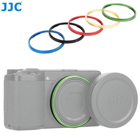 JJC anillo de lentes de aluminio duradero para cámara Ricoh GR III GRIII GR3 sustituye a la lente Ricoh GN-1 anillo de decoración Cap ► Foto 1/6