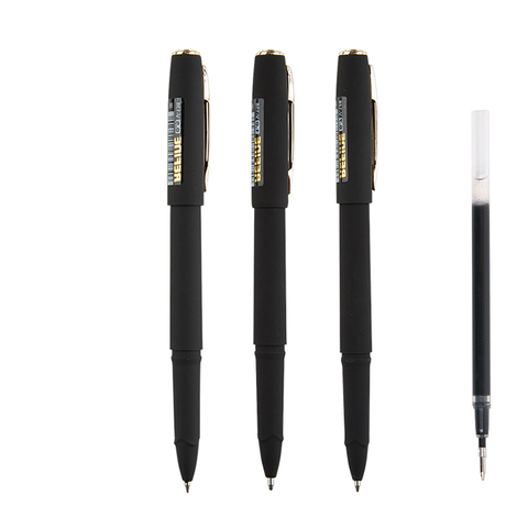 Veiao-bolígrafos de tinta de Gel, rotuladores y recargas de bolígrafo, línea media de 0,7mm, Color negro/azul ► Foto 1/6