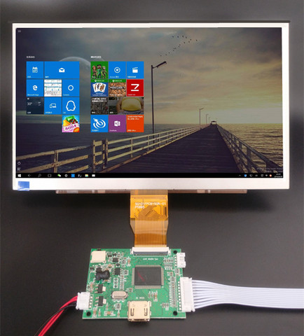 Pantalla LCD de 10,1 pulgadas, 1024x600, HDMI, con Monitor de placa de controlador para Raspberry Pi Banana/Orange Pi Mini ordenador ► Foto 1/6