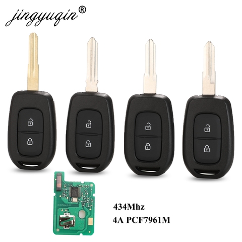 Mando a distancia jingyuqin, llave para coche de 433mhz con Chip PCF7961M 4A para Renault Sandero Dacia Logan Lodgy Dokker, pluster, Trafic Clio4 Master3 ► Foto 1/5