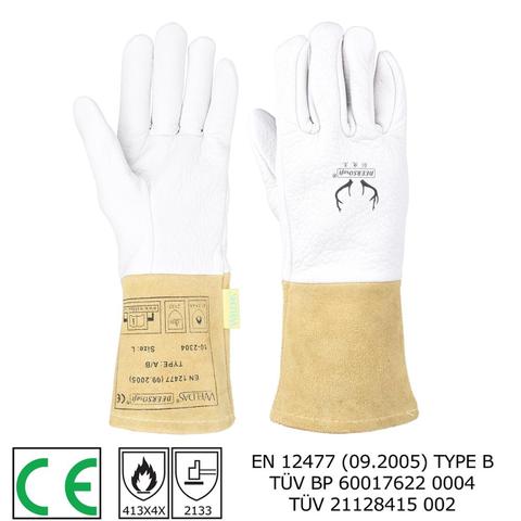 Par de guantes de soldadura TIG de 32cm (12,6 