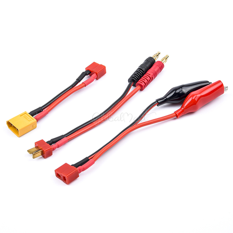 IMAX B6-Cable de cargadores 2S-6S, pinzas de contacto para batería/enchufe T/conector XT60 / Banana para carga IMAX B6 B6AC ► Foto 1/6