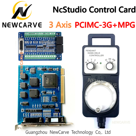 Ncstudio Sistema de Control de 3 ejes PCIMC 3G Tarjeta de Control de movimiento con volante electrónico para enrutador CNC sistema V5 NEWCARVE ► Foto 1/5