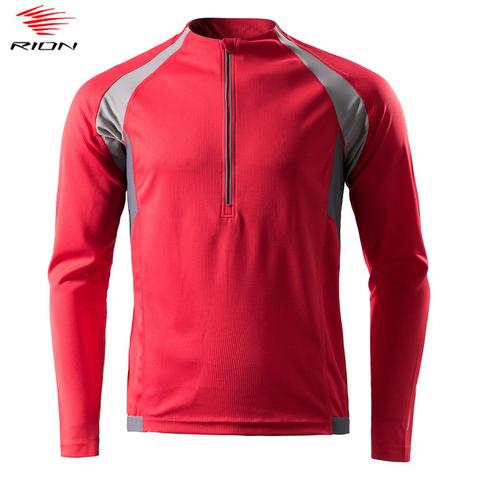 RION-Maillot de manga larga para Ciclismo de montaña, para hombre, Primavera e Invierno ► Foto 1/6