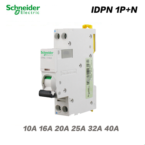 Schneider toda la serie MCB circuito interruptor automático de aire 18mm pequeño MINI 2p IDPNa 1P + N AC 10A 16A 20A 25A 32A 40A ► Foto 1/6