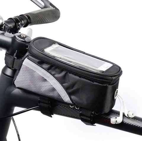 Bolsa de bicicleta a prueba de agua para teléfono móvil, protector de pantalla para teléfono táctil de ciclismo de montaña o carretera ► Foto 1/6