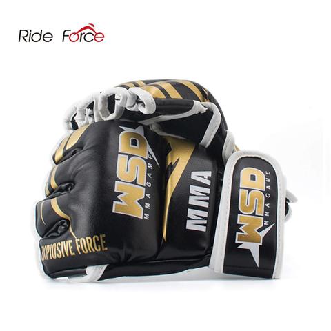 Guantes De MMA De medio dedo para hombre, PU, Kicki, Boxeo, Muay, Guantes De Thai De Boxeo, equipo De entrenamiento De Sanda ► Foto 1/6