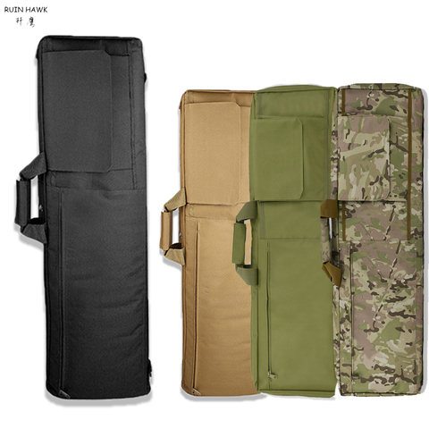 ¡Nuevo! 85cm / 100cm táctica bolsa para pistola de caza Airsoft Paintball francotirador funda de pistola Rifle bolso de hombro con revestimiento protector ► Foto 1/6