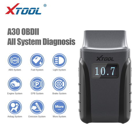 XTOOL Anyscan A30 OBD2 herramientas de diagnóstico de coche con Android/IOS de códigos para coche Lee sistemas completos de diagnóstico de marca Multi Car, actualización gratuita ► Foto 1/6