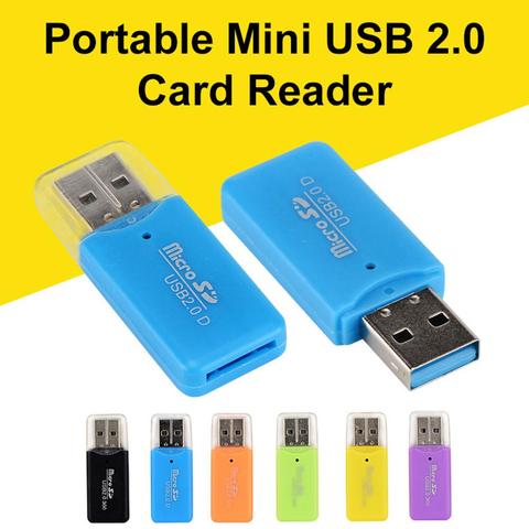 Lector de tarjetas de memoria, adaptador Micro SD TF de alta velocidad, compatible con USB 2,0 ► Foto 1/6