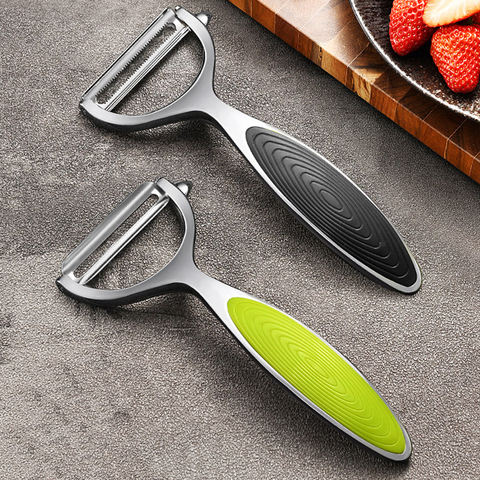 Pelador de frutas y verduras, accesorios de cocina, pelador de frutas y verduras afiladas de acero inoxidable, Gadget de cocina ► Foto 1/5