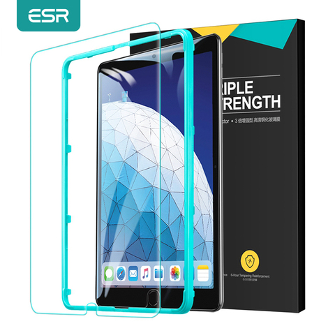 ESR-Protector de pantalla completa para iPad Pro, Protector de vidrio templado para iPad Pro 12,9/11/10.5/9.7 pulgadas 2022 iPad Mini 2022 Air3/2 Air iPad 7th/6th ► Foto 1/6