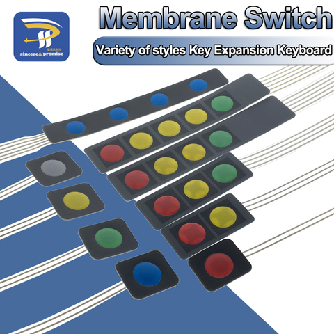 Interruptor de membrana de botón de 1, 2, 3, 4 y 5 botones, teclado de matriz, Control de teclado, cojín de Panel DIY, Kit para Arduino 2022 ► Foto 1/6