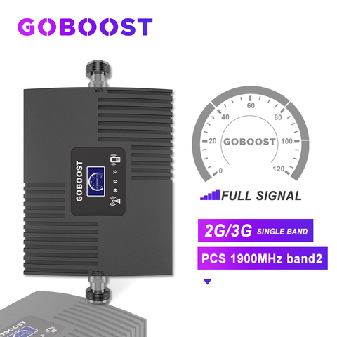 3G 2G repetidor de 1900 3G de señal 2G GSM Amplificador de señal móvil Uds 1900MHZ para teléfonos móviles Band2 amplificador LCD pantalla # ► Foto 1/6