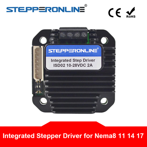 Controlador de Motor paso a paso integrado 0-2A 10-28VDC, Unidad de Motor paso a paso para Motor paso a paso Nema 8,11,14,17 ► Foto 1/6