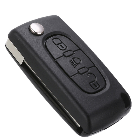 Para CITROEN C2 C3 C4 C5 C6 plegable portátil 3 botones llave remota carcasa sin llave entrada Fob funda de alarma de coche ► Foto 1/6
