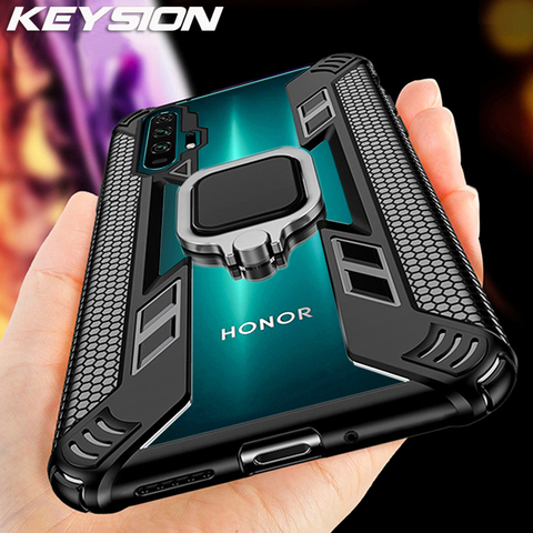 KEYSION-funda a prueba de golpes para móvil, funda a prueba de golpes para Honor 20 Pro 10i 10 Lite 8X 8A 5T, Huawei Mate 30 Pro P40 P30 Lite Y6 Y7 Y9 2022 Y9S ► Foto 1/6