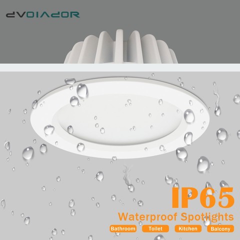 Luz descendente LED impermeable IP65, 5 W, 7W, 9W, 12W, 15W, foco LED para lámpara empotrada para lámpara de baño ► Foto 1/6