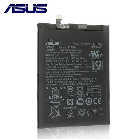 ASUS-batería Original para ASUS Zenfone Max Pro M1, 5000 pulgadas, ZB601KL, ZB602KL, X00TDB, X00TDE, alta calidad, 100% mAh, C11P1706 ► Foto 1/3