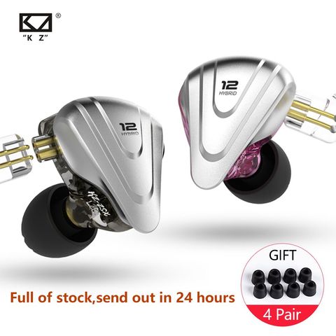 KZ ZSX-auriculares intrauditivos híbridos HIFI de Metal 5BA + 1DD, 12 controladores, auriculares con Monitor de DJ, cancelación de ruido, KZ EDX ZAX ► Foto 1/6