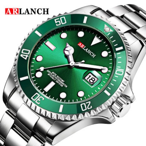 ARLANCH 2022 hombres reloj de cuarzo relojes deportivos para hombre marca de lujo reloj Masculino impermeable reloj totalmente de acero compras de la gota ► Foto 1/6