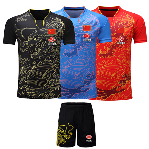 Camisetas de tenis de mesa para hombre/mujer/niño, dragón de CHINA, camisetas de ping pong, conjuntos de camisa de tenis de mesa, 2022 ► Foto 1/6